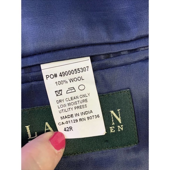 Ralph Lauren Green Label Mens 2 Pcs Suit 40R Pants 37x31.5 - Picture 5 of 12